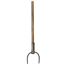 Horquilla de metal con mango envejecido de 6,5 cm
