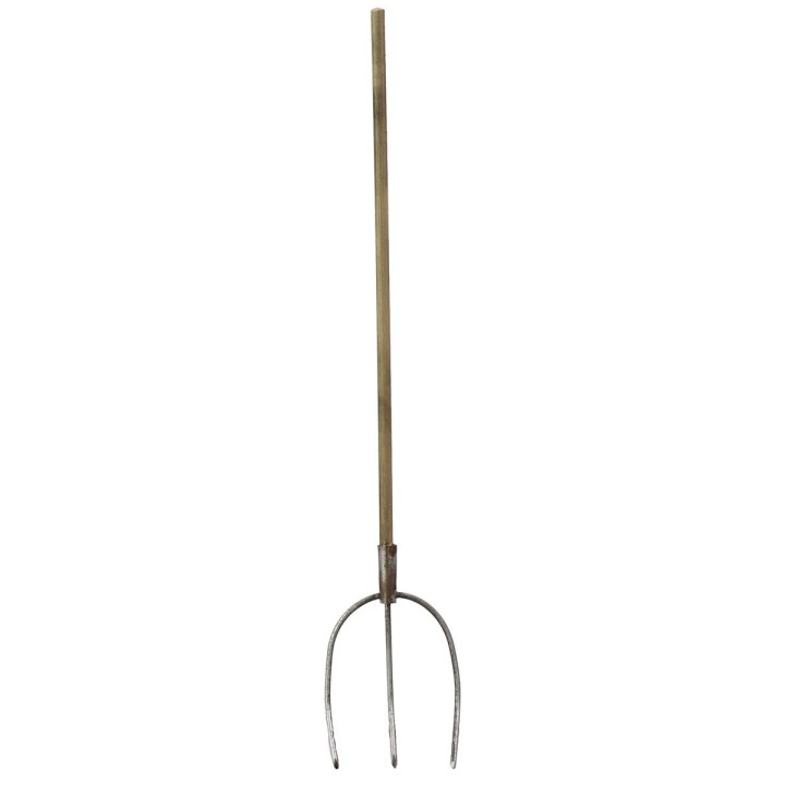 Metal fork with antique handle 23 cm