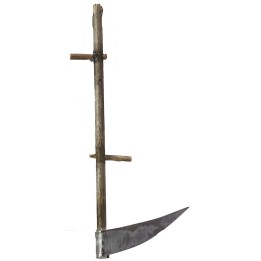 Hoz de metal con mango envejecido de 8,5 cm