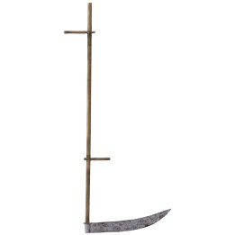 Falce in metallo con manico anticato 17 cm