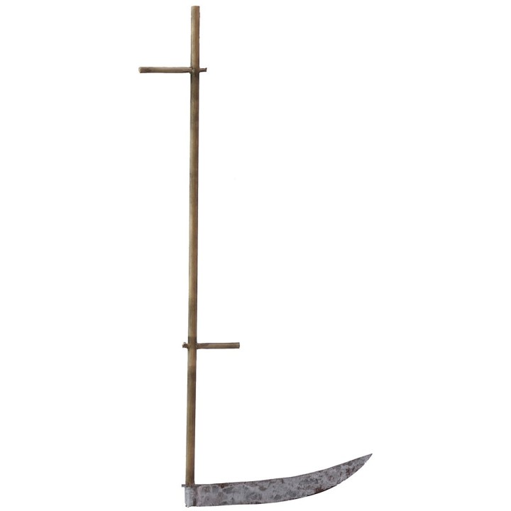 Falce in metallo con manico anticato 17 cm