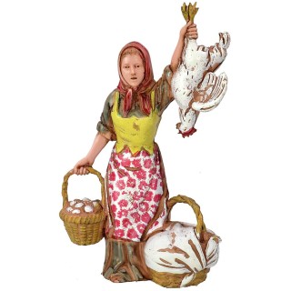 Chicken seller 10 cm Landi Moranduzzo