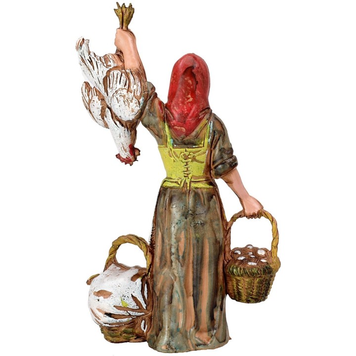 Vendedora de pollos 10 cm Landi Moranduzzo