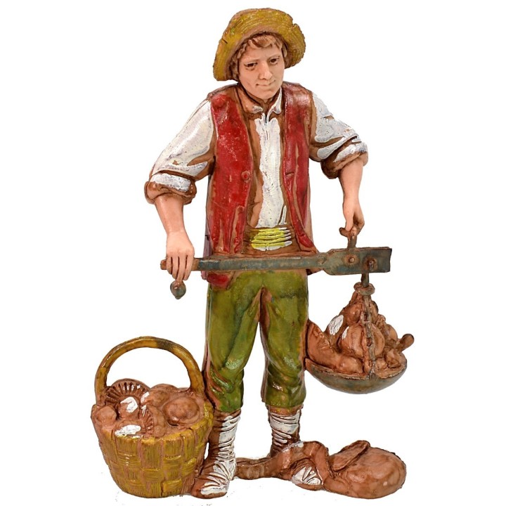 Mushroom seller 10 cm Landi Moranduzzo