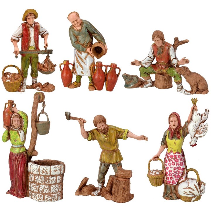 Set de 6 oficios 10 cm Landi Moranduzzo