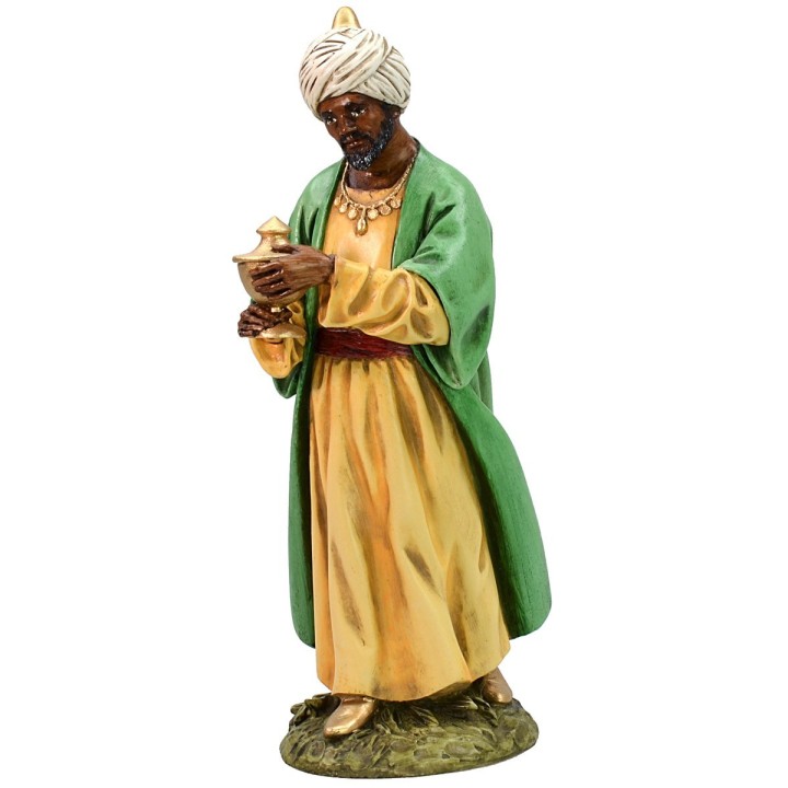 Tres Reyes Magos en resina Landi Moranduzzo 18 cm