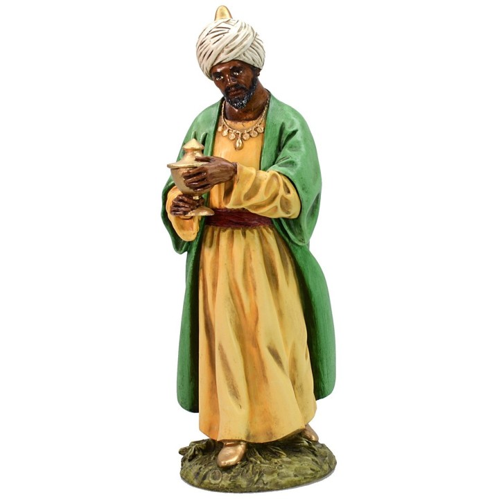 Tres Reyes Magos en resina Landi Moranduzzo 18 cm