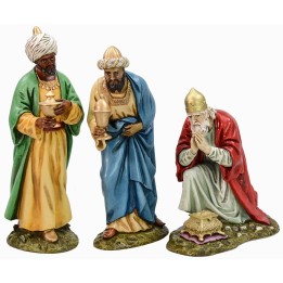 Tre Re Magi in resina Landi Moranduzzo 18 cm