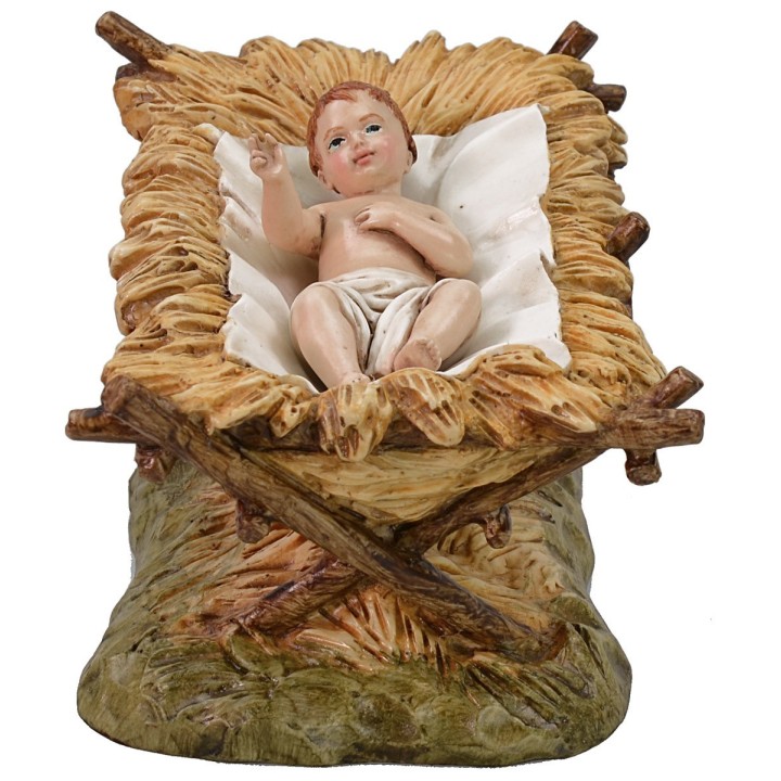 Natività 3 soggetti in resina Landi Moranduzzo 18 cm