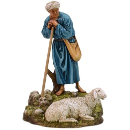 Guardia con oveja en resina Landi Moranduzzo 18 cm