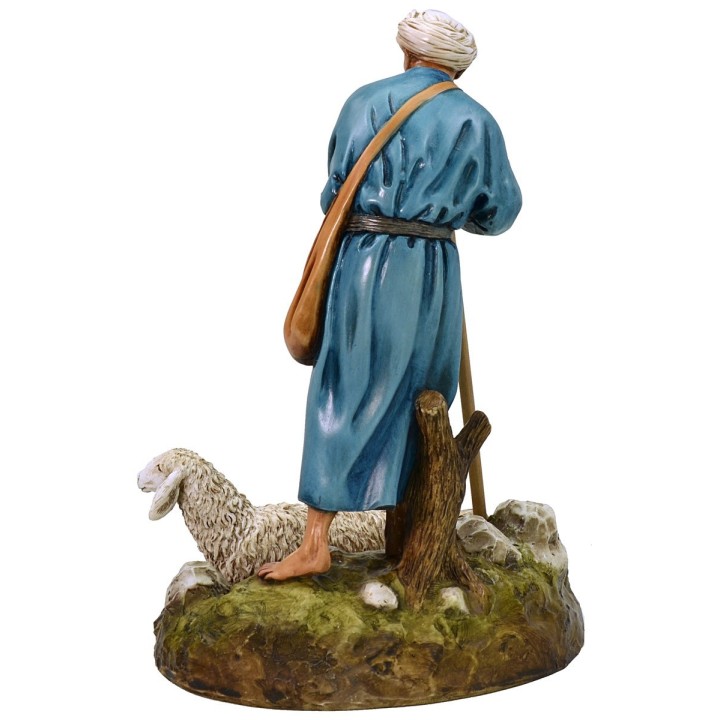 Guardiano con pecora in resina Landi Moranduzzo 18 cm