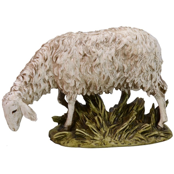 Oveja con cabeza baja en resina Landi Moranduzzo para estatuas