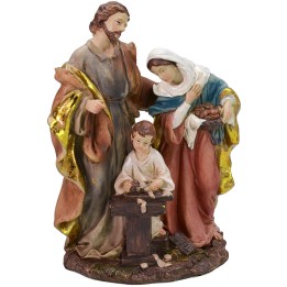 Sacra Famiglia in resina cm 13x9x21 h cm