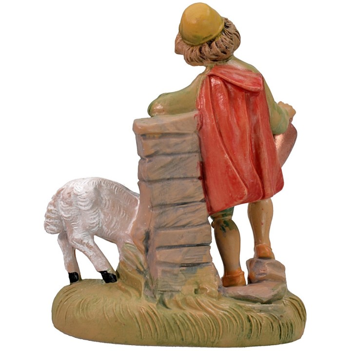 Child at the fountain 10 cm in pvc lux