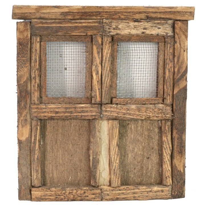Portone in legno a due battenti per statue cm 10 h