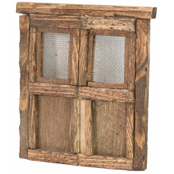 Portone in legno a due battenti per statue cm 10 h