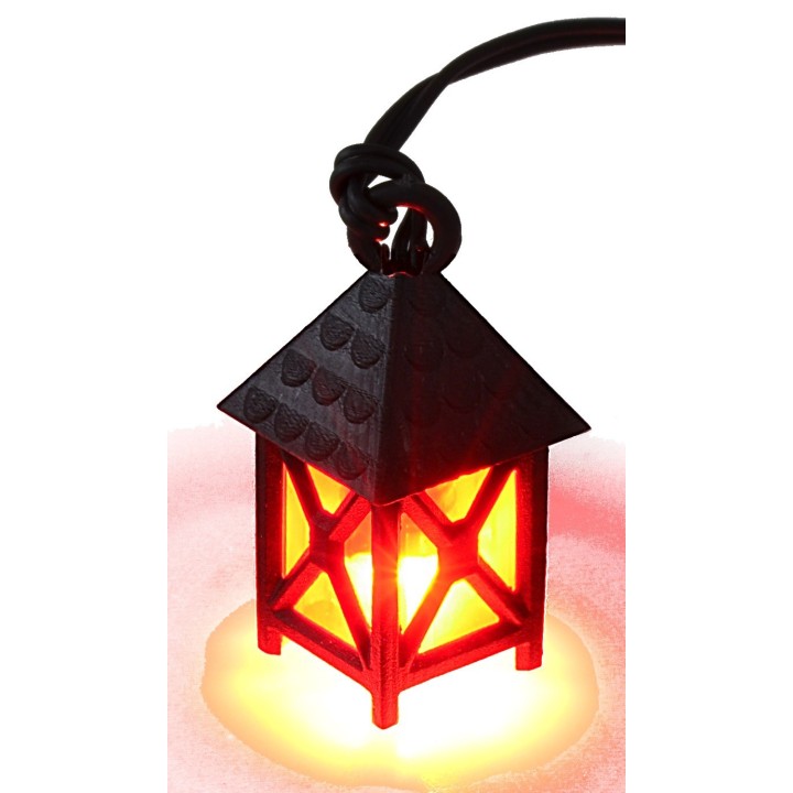 Small red lantern 3.5v. 