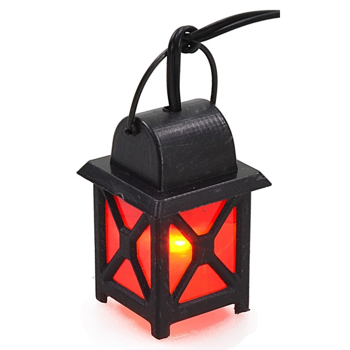 Linterna mediana roja 3,5v. 