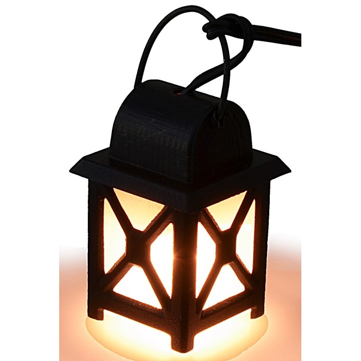 3.5v white medium lantern. cm 2x2x3.5-4.5 nativity scene