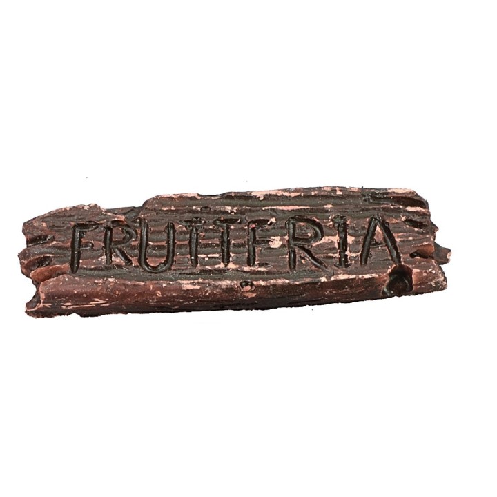Set 2 insegne in resina frutteria e forno cm 5,5x1,6 h