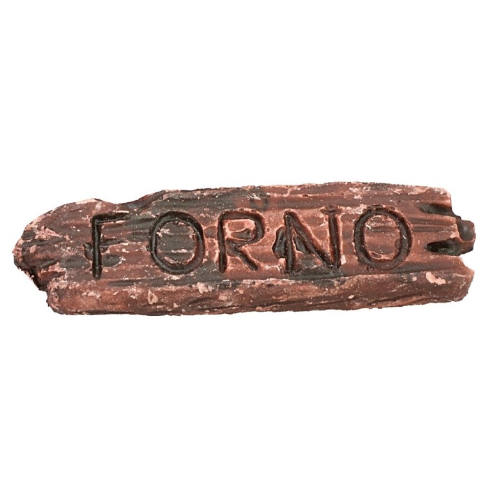 Set 2 insegne in resina frutteria e forno cm 5,5x1,6 h