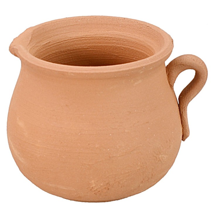 Terracotta jug h 3 cm