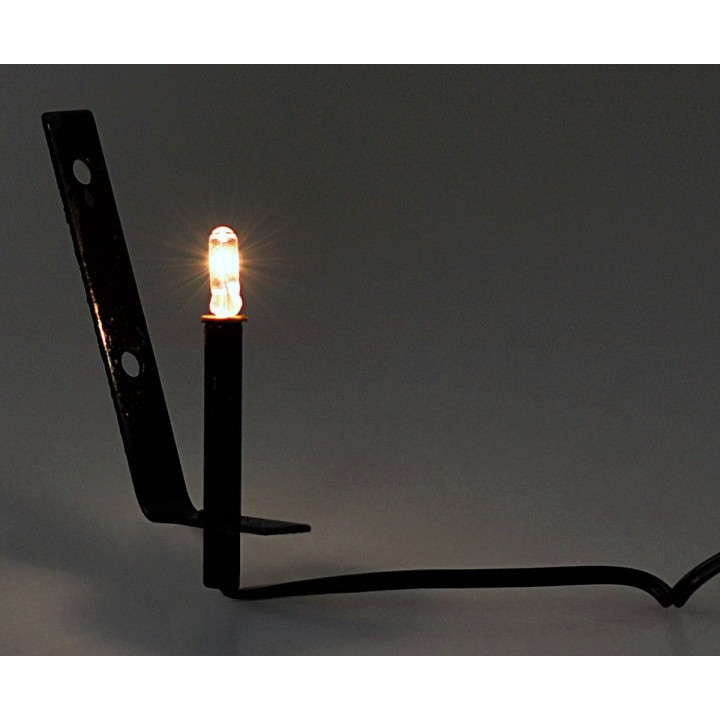 Antorcha de metal con luz blanca 3,5v cm 4 belén