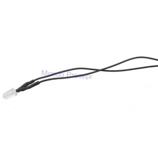 Led 12v. mm5 con cavo disponibile nelle colorazioni: