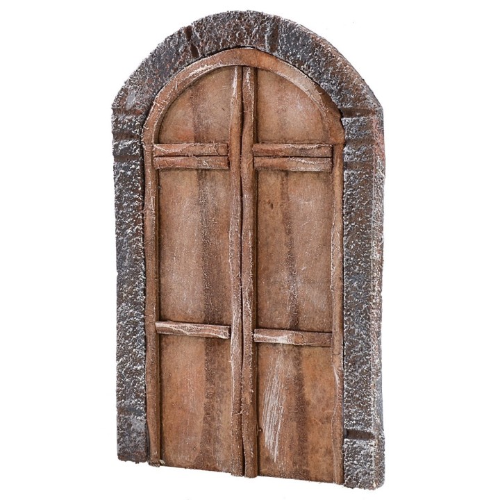 Puerta con arco de madera de dos hojas para estatuas de 12-14