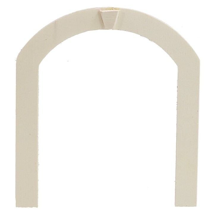Puerta de doble hoja de madera con marco para estatuas de 10 cm