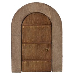 Puerta de madera con marco para estatuas de 10 cm de altura