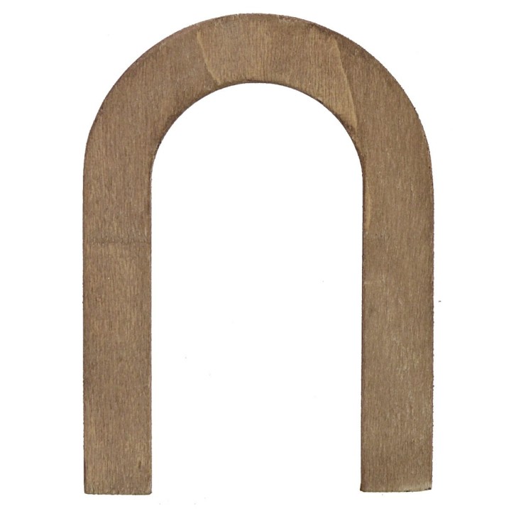 Portone in legno con telaio per statue cm 10 h