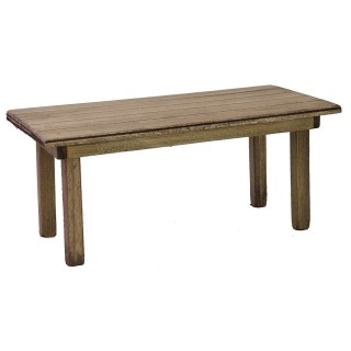 Mesa de madera para estatuas de 15-20 cm de altura.