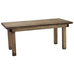 Mesa de madera para estatuas de 30 cm de altura.