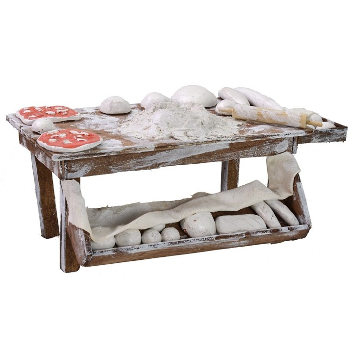 Baker's counter cm 22x12x10 h for Nativity scene