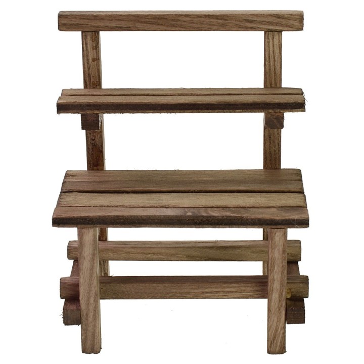 Puesto de madera de 11x7x13 cm para Belén.
