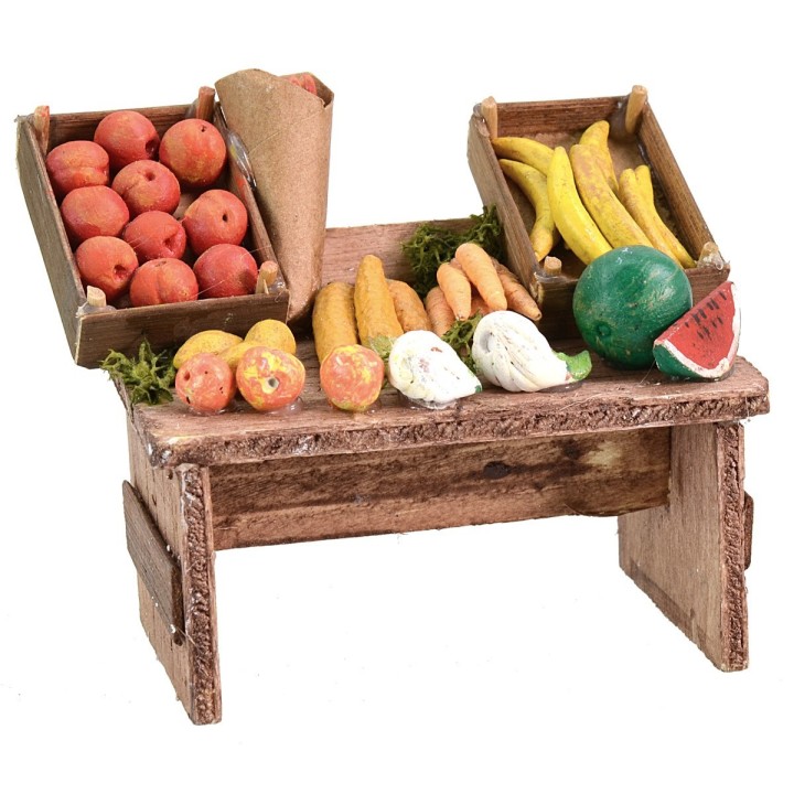 Banco del frutero cm 9x6x7,5 h para Belén