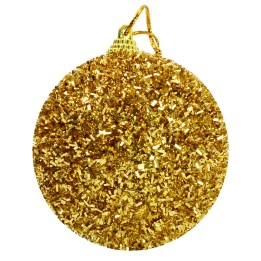 Pallina oro con pagliuzze e glitter ø 10 cm Natale
