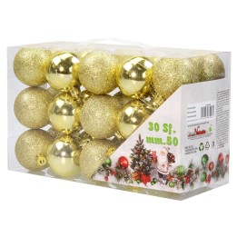 Set 30 palline oro ø 5 cm per albero di Natale