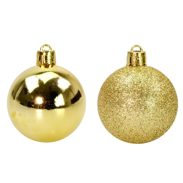 Set 30 palline oro ø 5 cm per albero di Natale