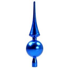 Puntale 30 cm blu lucido Natale