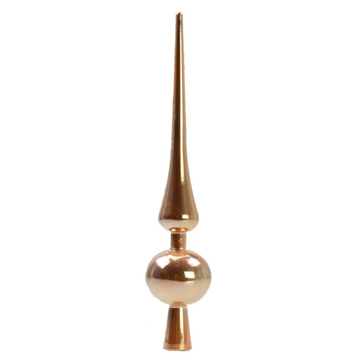 Puntale cm 30 rosa pescato semi-lucido Natale