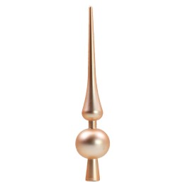 Punta de árbol de 30 cm rosa salmón satinado Navidad