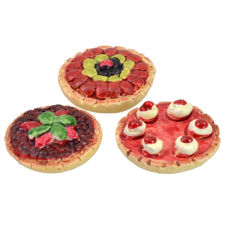 Set 3 torte assortite ø 2 cm
