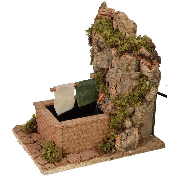 Fontana funzionante con gocciolatoio 16x23x23 h cm