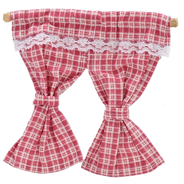 Double curtain with rod cm 13x12 h
