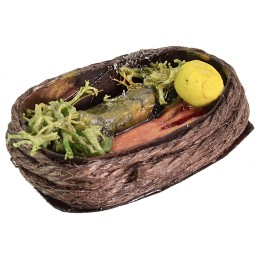 Basket with assorted fish cm 4x2.8x1.3 h