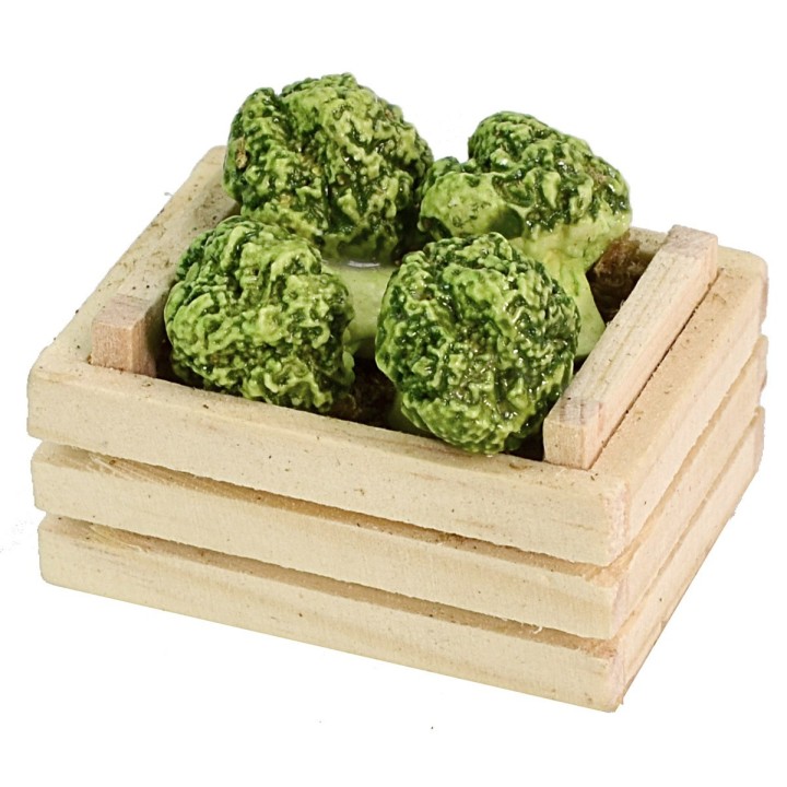 Cassette with broccoli cm 3,5x2,5x2,6 h