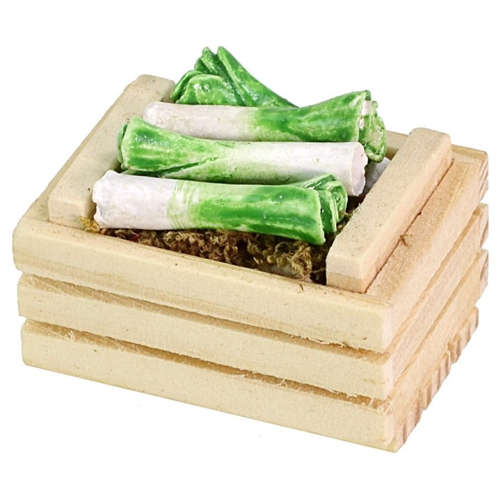 Box with leeks cm 3,5x2,5x2,2 h