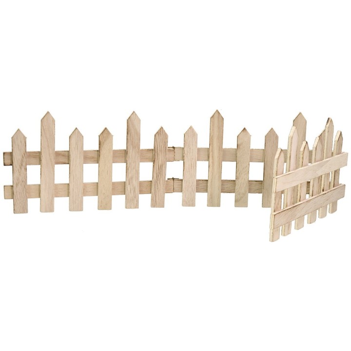 Staccionata in legno pieghevole cm 60x0,5x12 h